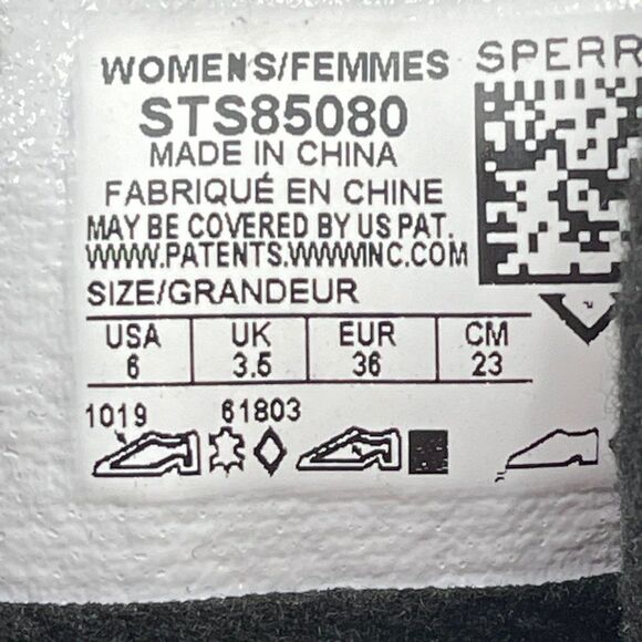 Sperry Syren Misty Tall Lace Up Rain Duck Boot Black - Picture 8 of 11